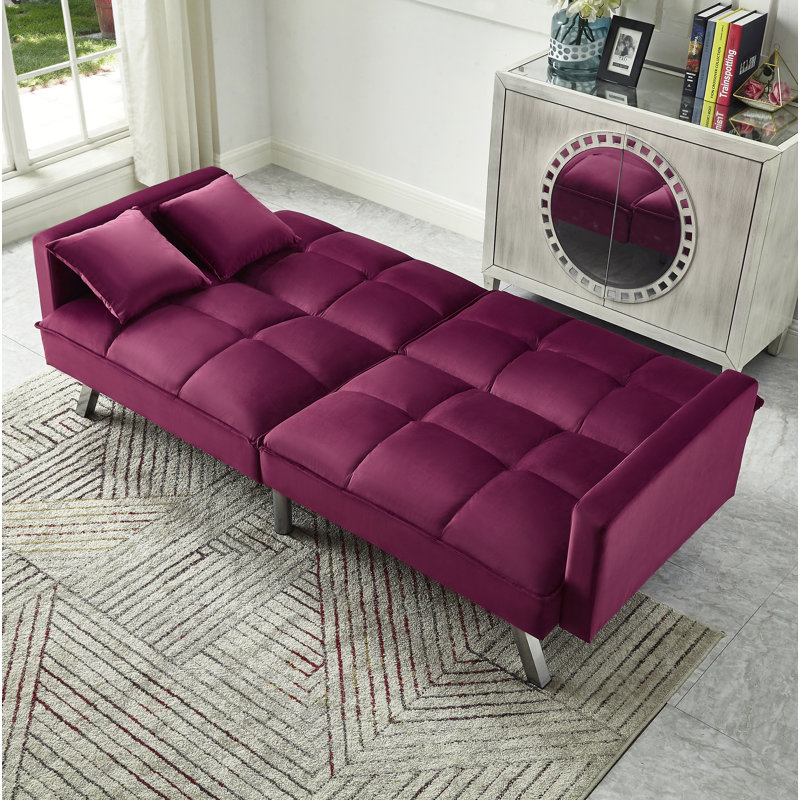 Orren Ellis Syliva 80" Square Arm Sleeper Sofa Bed & Reviews Wayfair